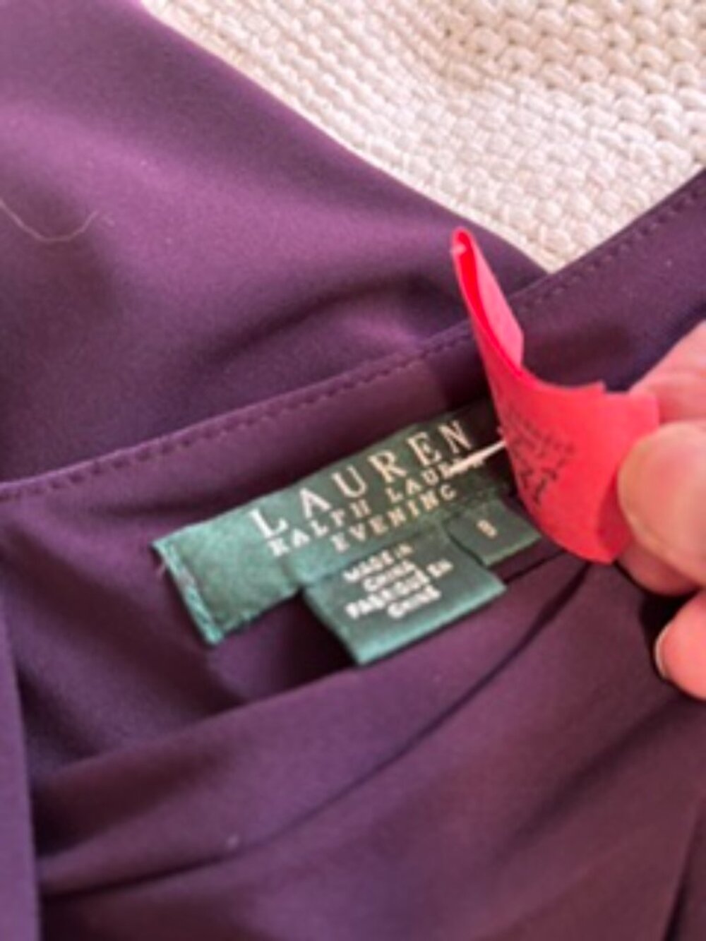 Plum Ralph Lauren gown Size 8 - Picture 6 of 7
